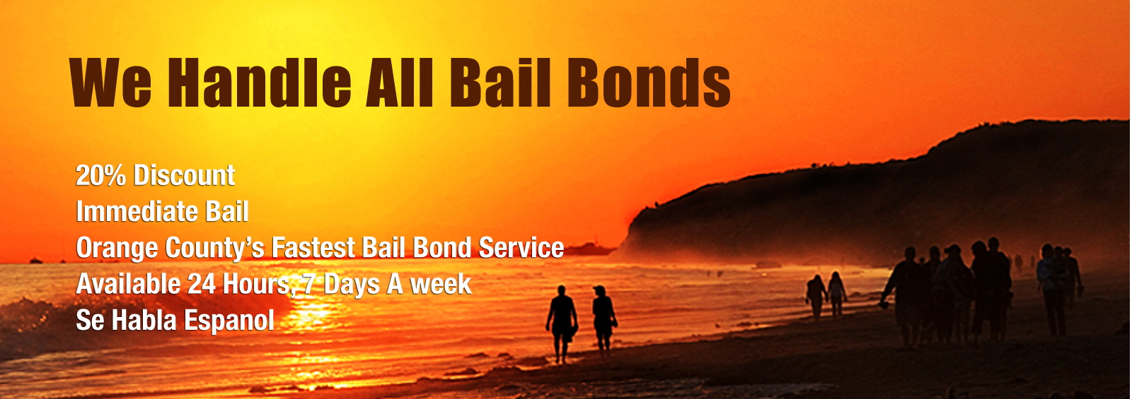 Santa Ana Bail Bonds Services are proudly serving the following cities. We are also serving San Diego County & Los Angeles County